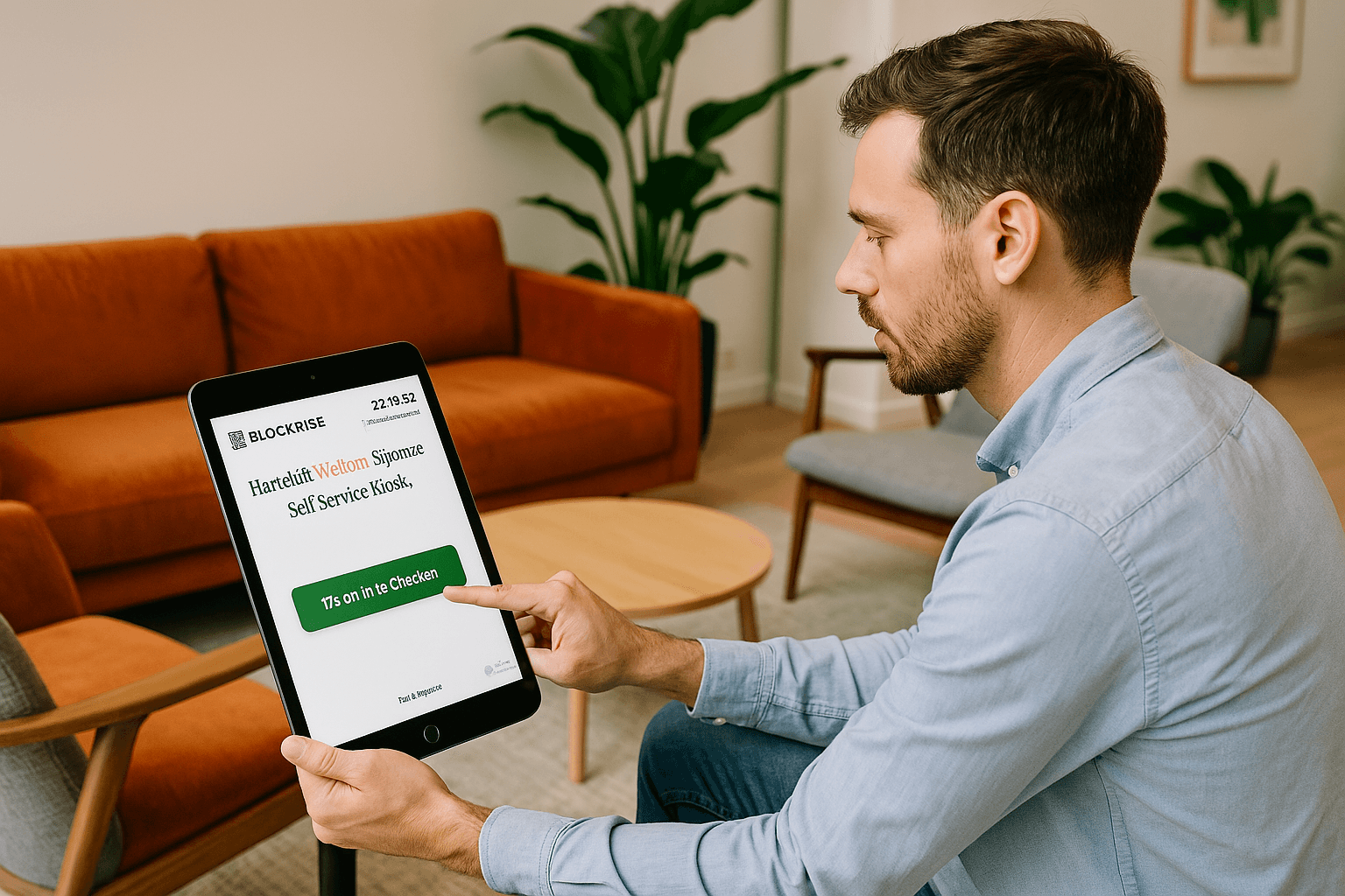 Live iPad Check-in Interface